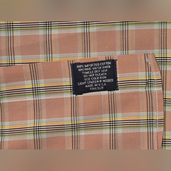 Burberry Pink Plaid Button Down Dress Shirt - Picture 4 of 8